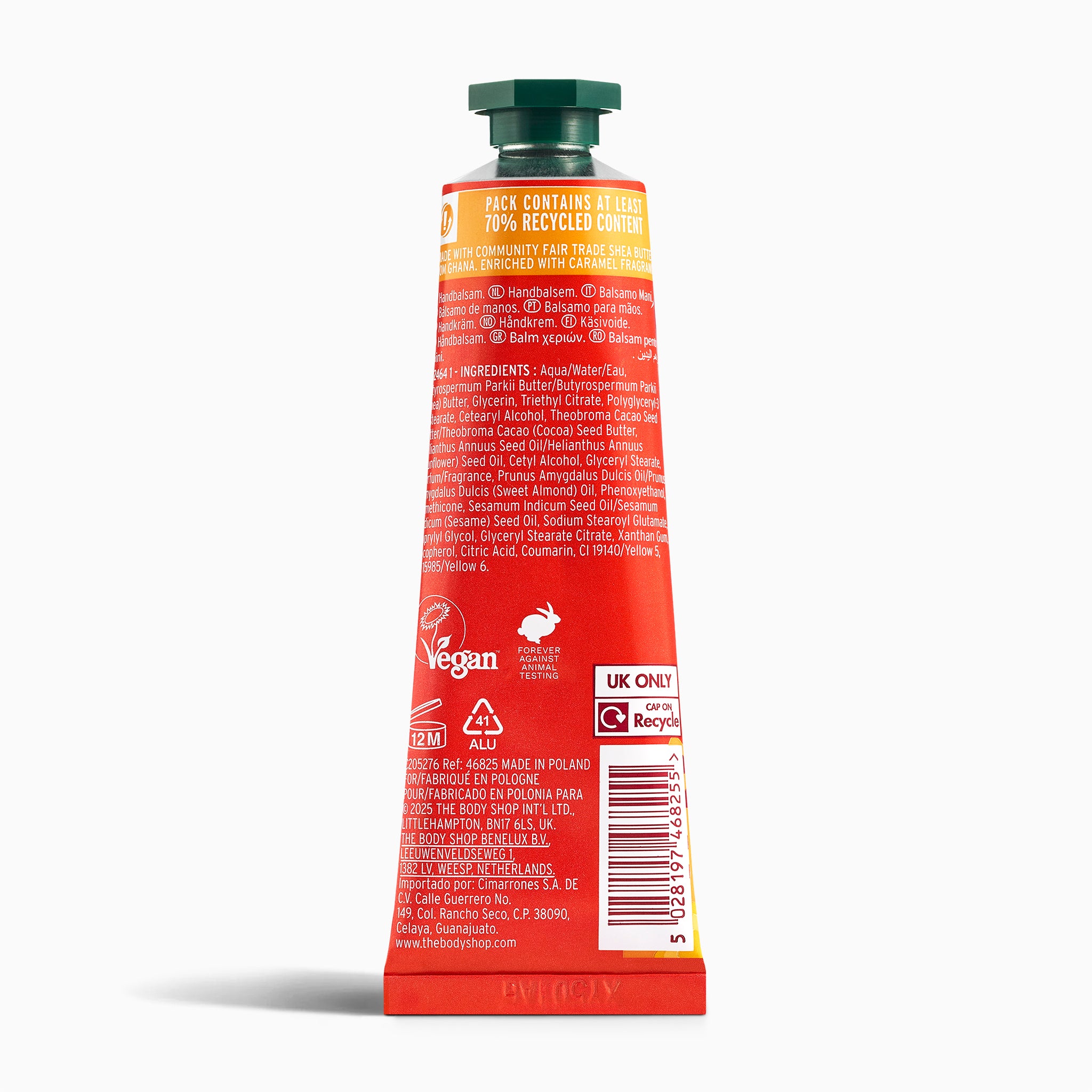The Body Shop Caramel Cuddle Hand Balm Handcreme 30 ml Karamell
