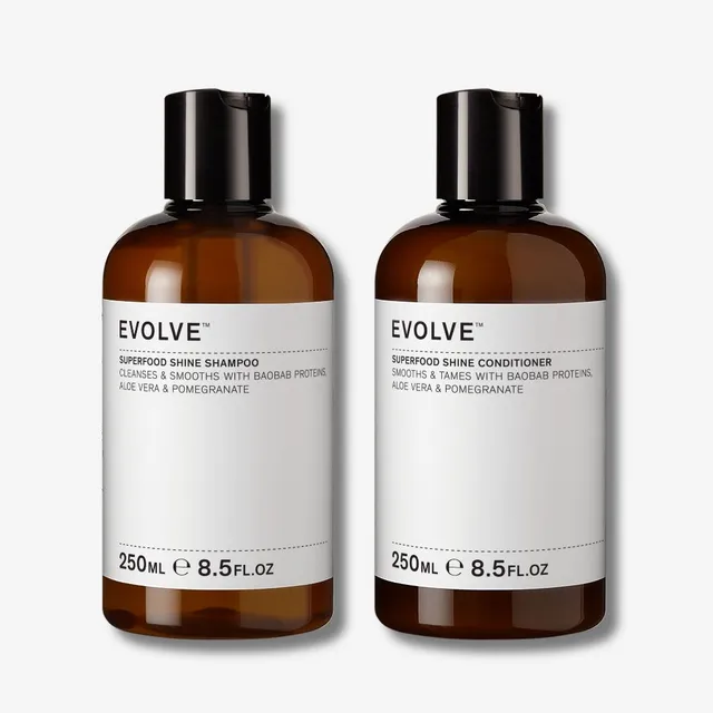 Evolve Organic Beauty Superfood Shampoo Conditioner Duo Haarset 2x250ml