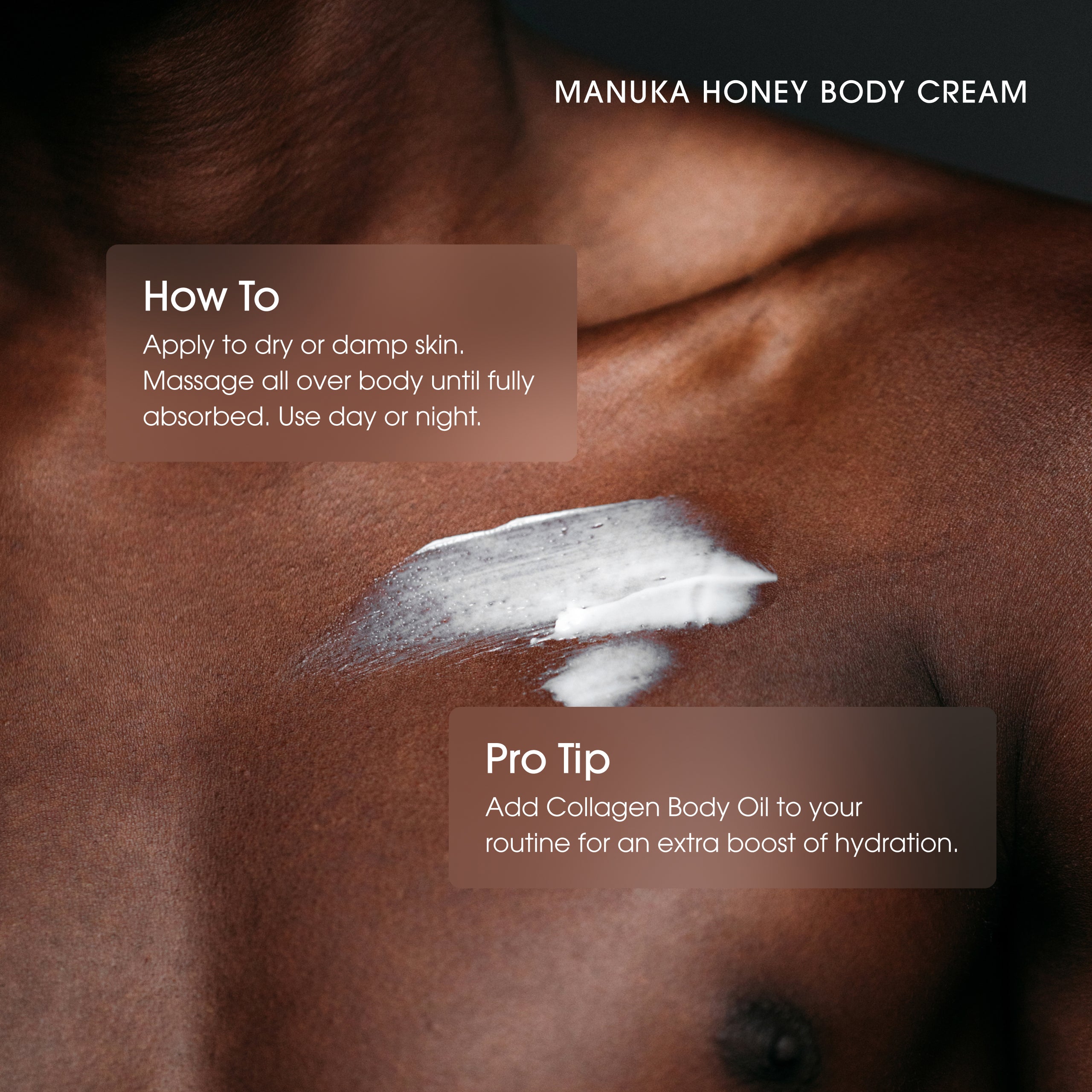 Advanced Clinicals Manuka Honey Körpercreme Trockene Haut