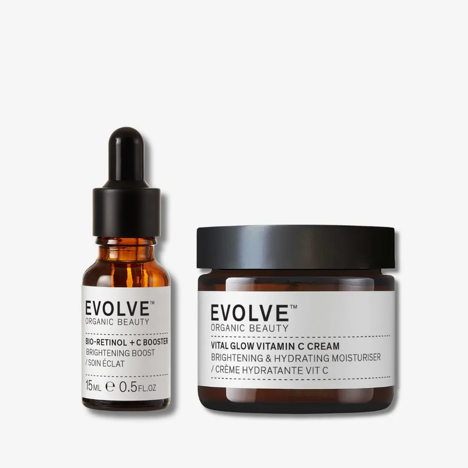 Evolve Radiance Boosting Duo Gesichtsserum-Set Vitamin C Glow
