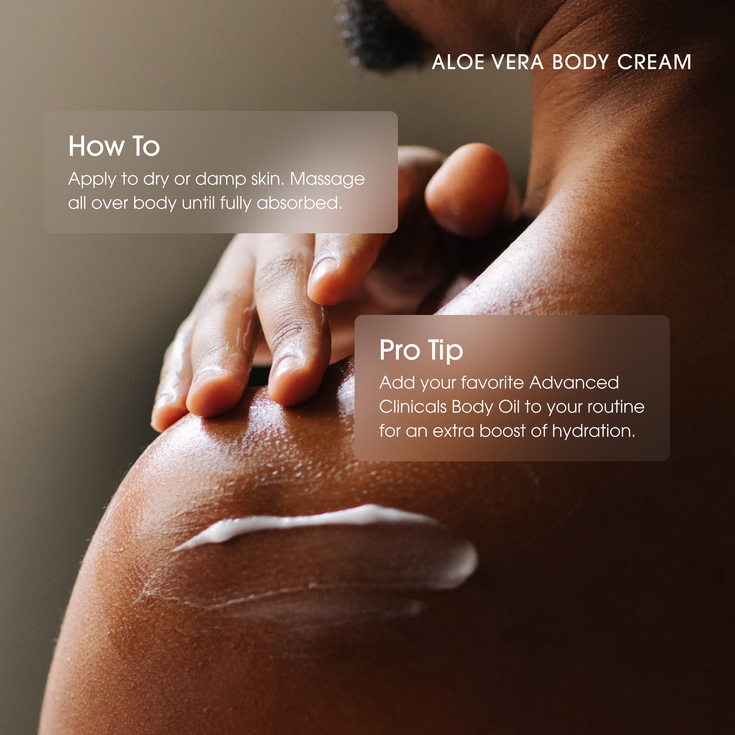 Advanced Clinicals Aloe Vera Body Cream Körpercreme 16oz trockene Haut