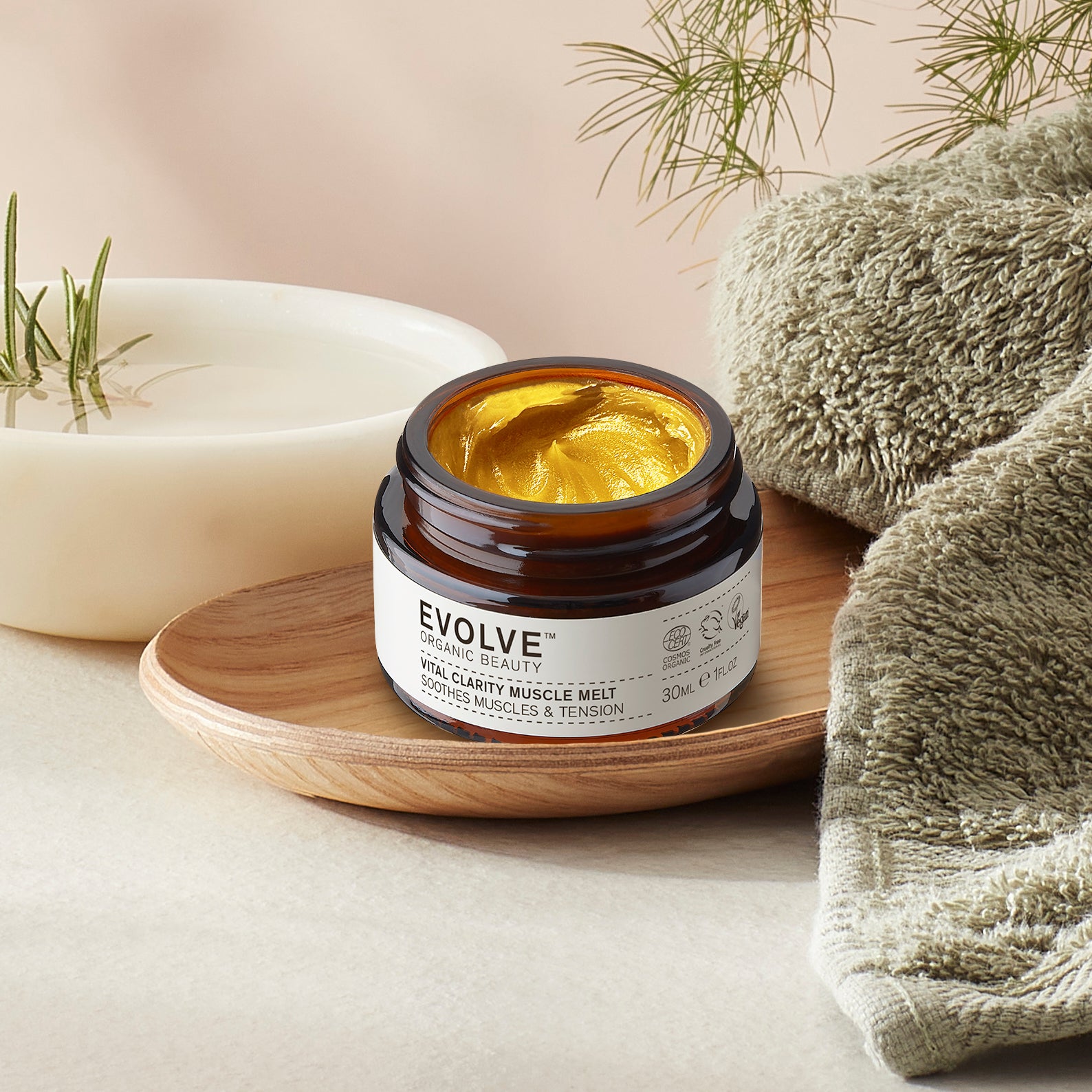 Evolve Organic Beauty Vital Clarity Muscle Melt Balm Arnika