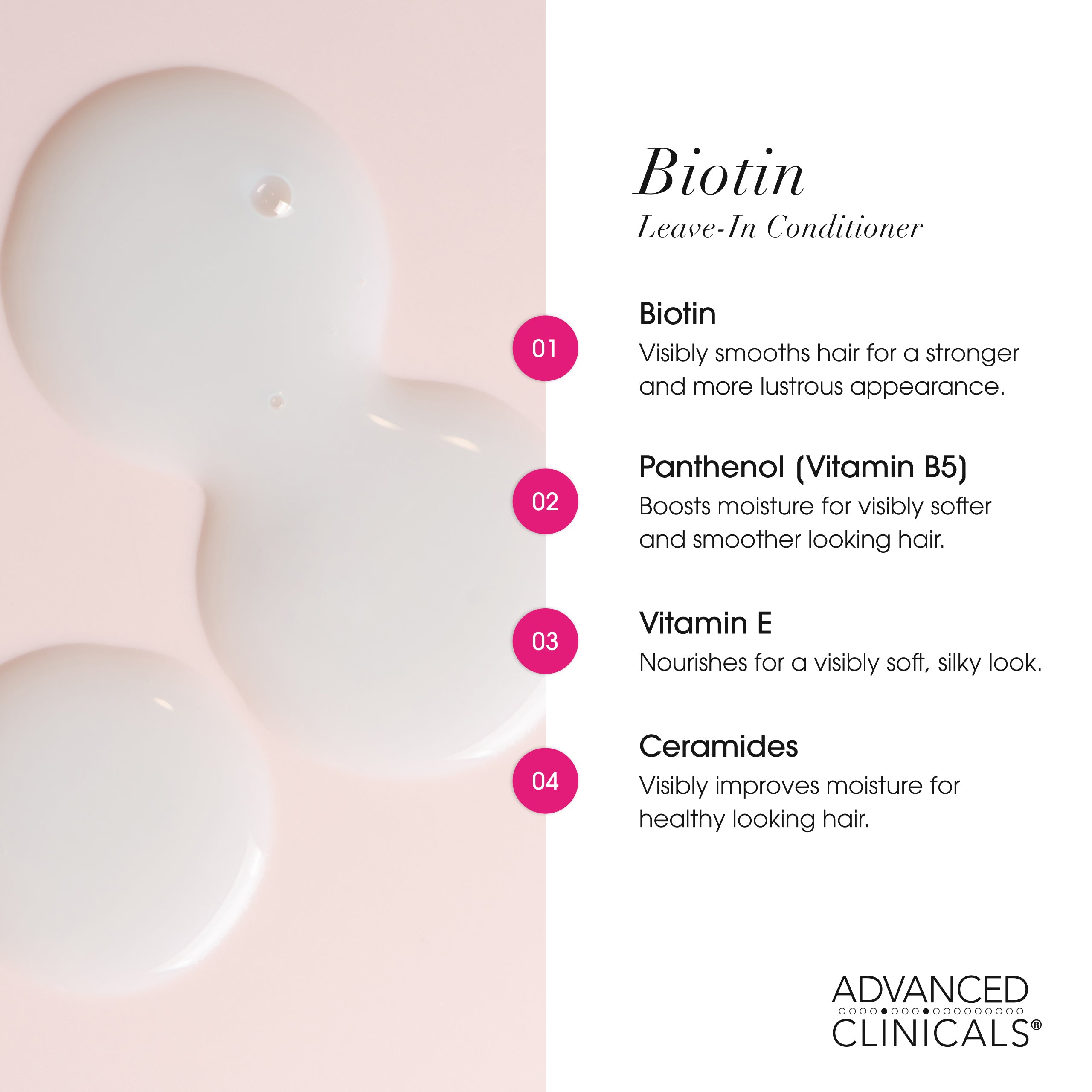 Advanced Clinicals Biotin Leave-In Conditioner Spray Glanz