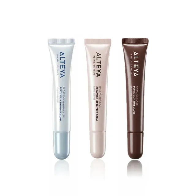 Alteya Lip Care Gloss Set Marshmallow Yuzu Caramel 3x10 ml