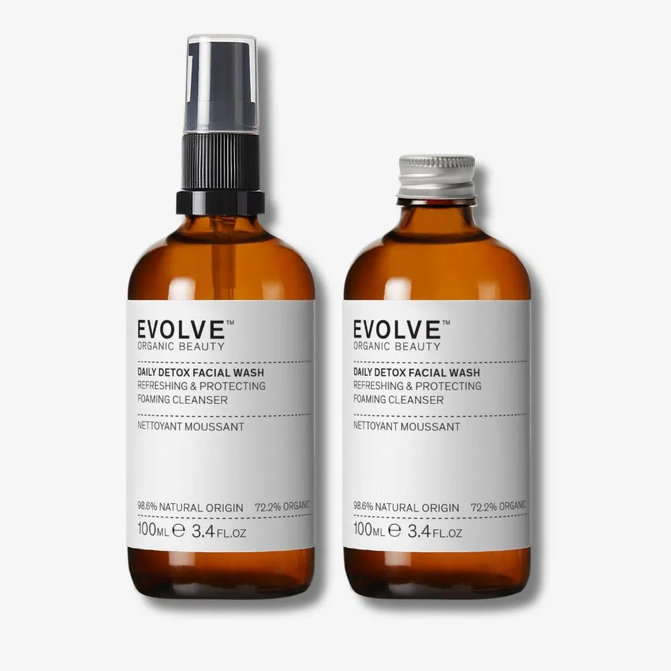 Evolve Daily Detox Facial Wash Gesichtswaschgel Refill Duo Mischhaut
