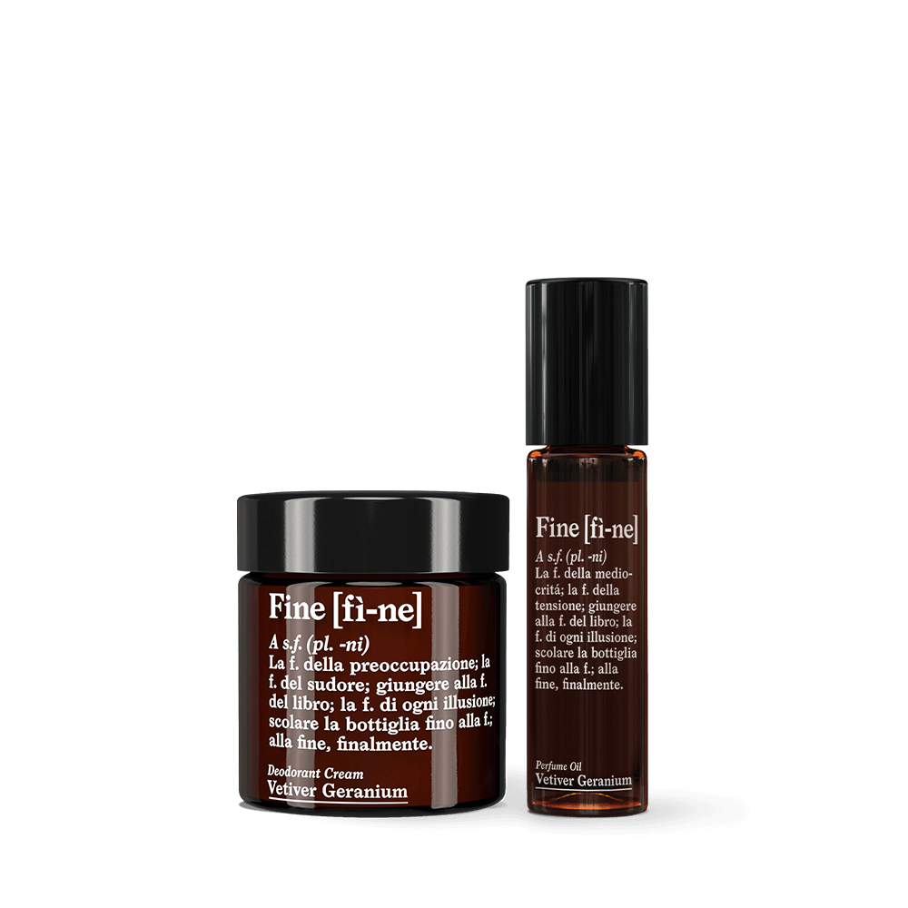 Fine Vetiver Geranium Set Parfümöl 10 ml + Deocreme 30 g
