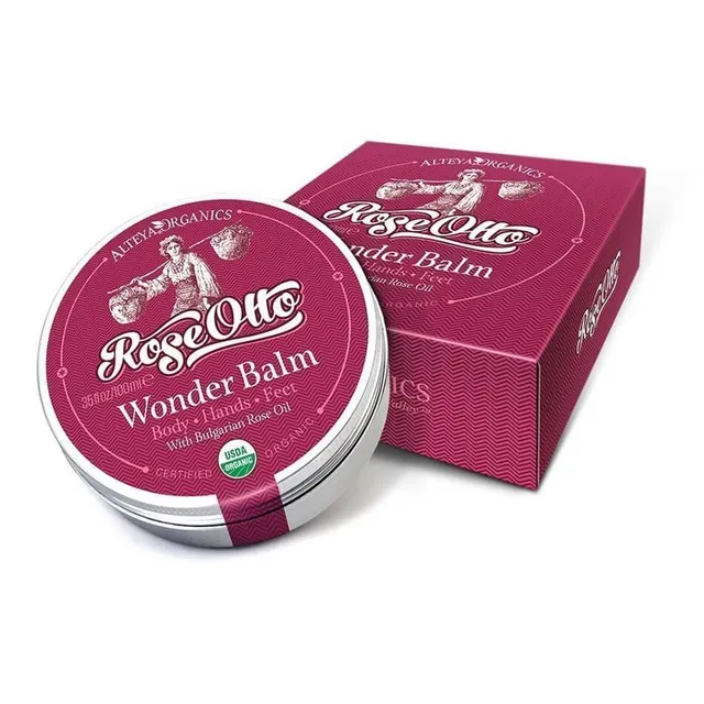 Alteya Organics Wonder Balm Rose Otto Balsam 3 Oz Rose