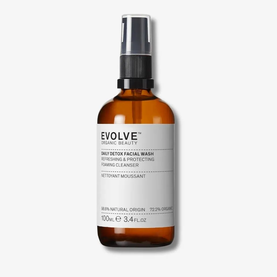 Evolve Daily Detox Facial Wash Gesichtswaschgel mit Pumpe Mischhaut