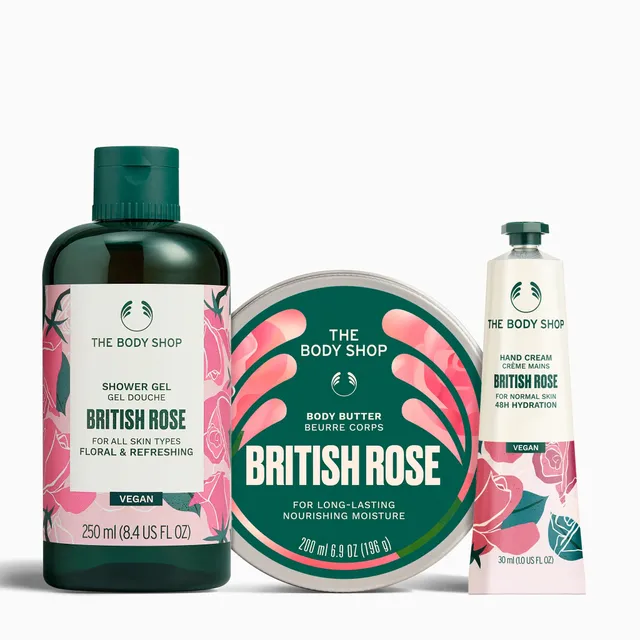 The Body Shop British Rose Body Care Collection Set