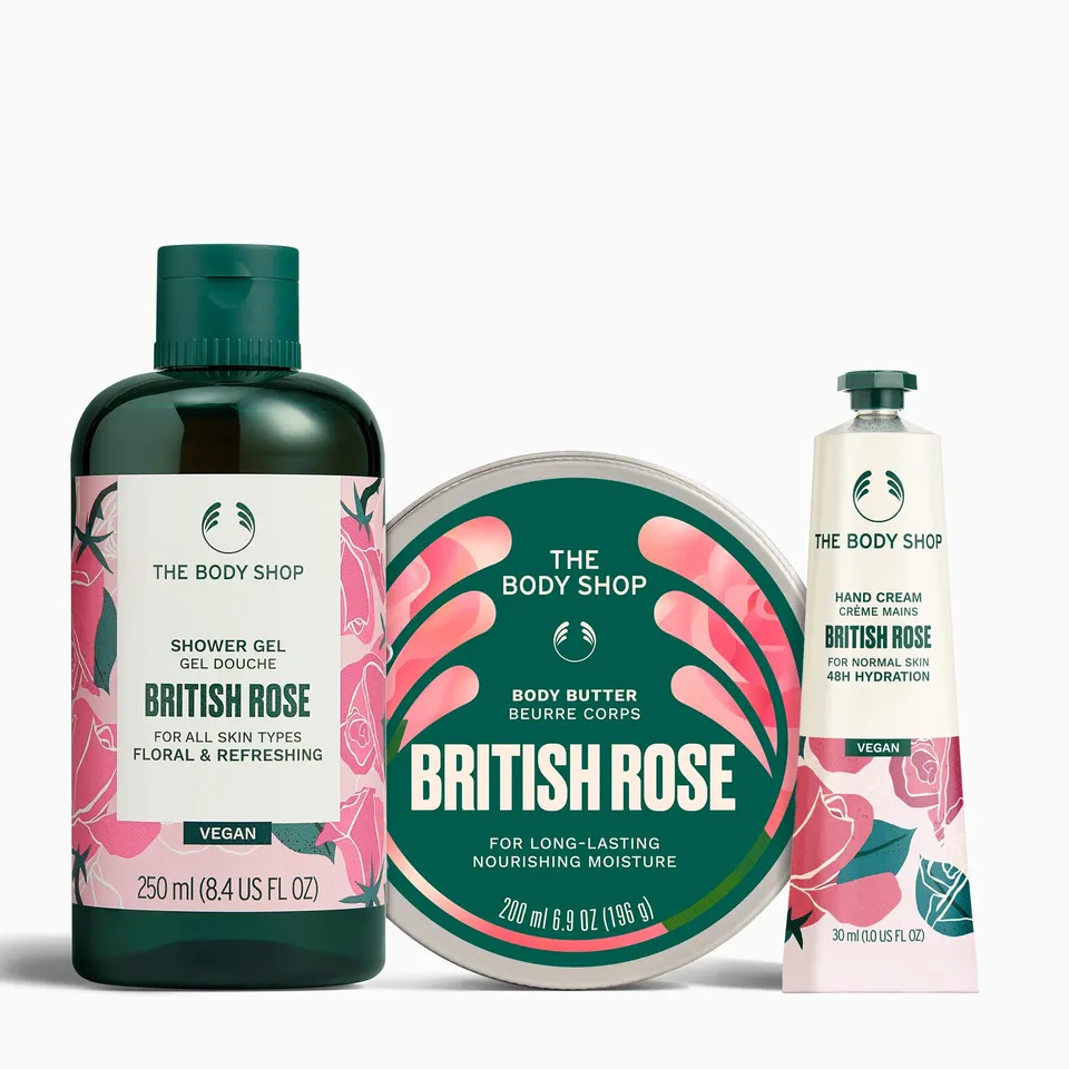 The Body Shop British Rose Body Care Collection Set