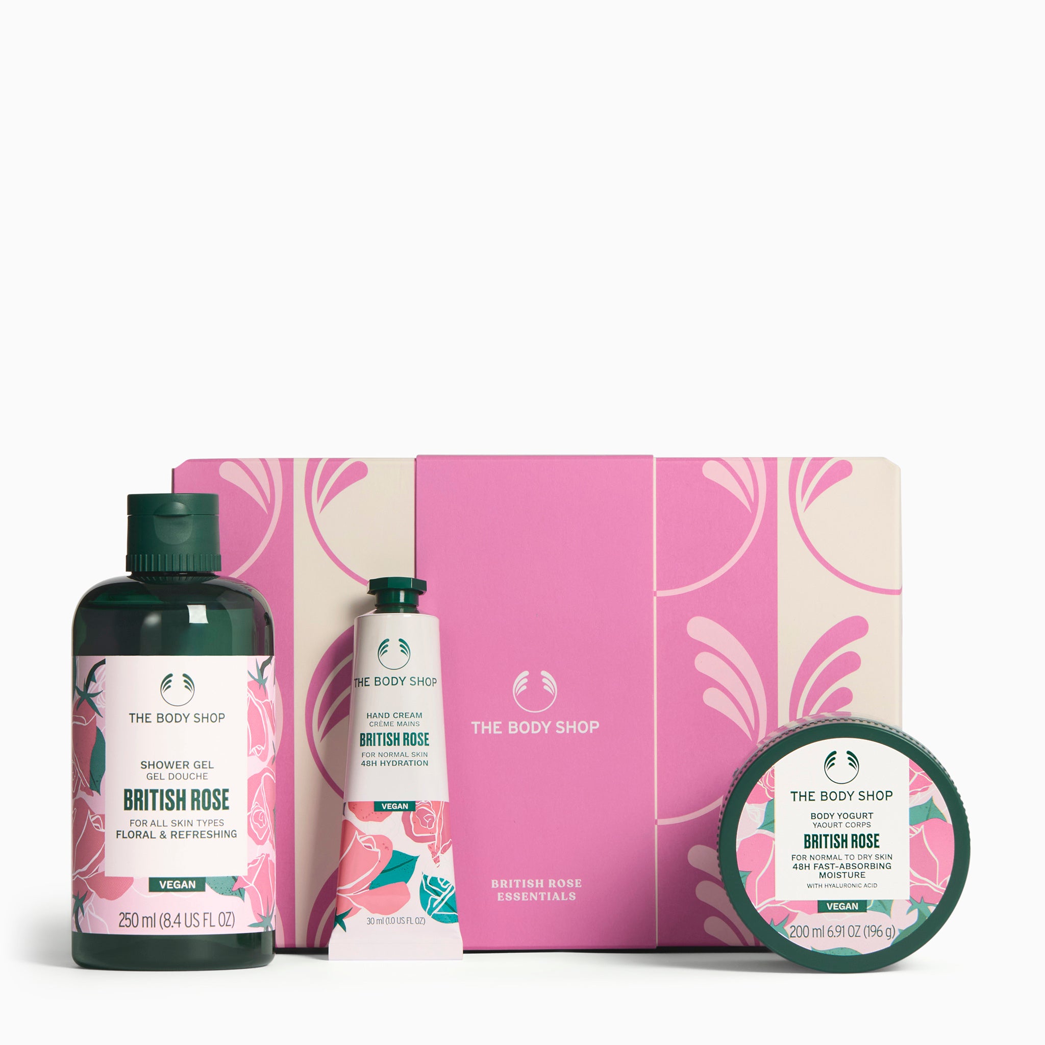The Body Shop British Rose Essentials Geschenkset 3-tlg Rose