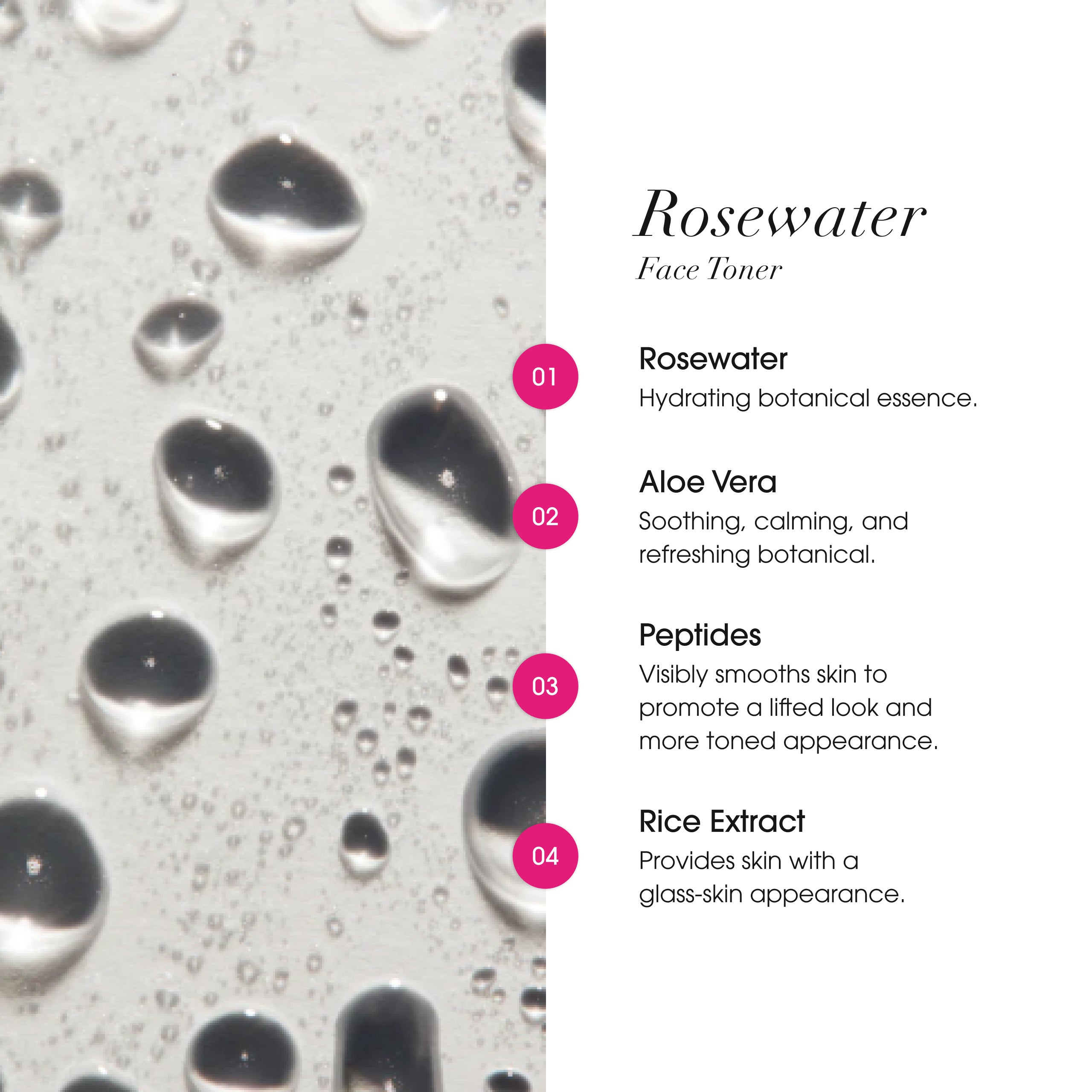 Advanced Clinicals Rosewater Face Toner Rosenwasser Aloe Vera