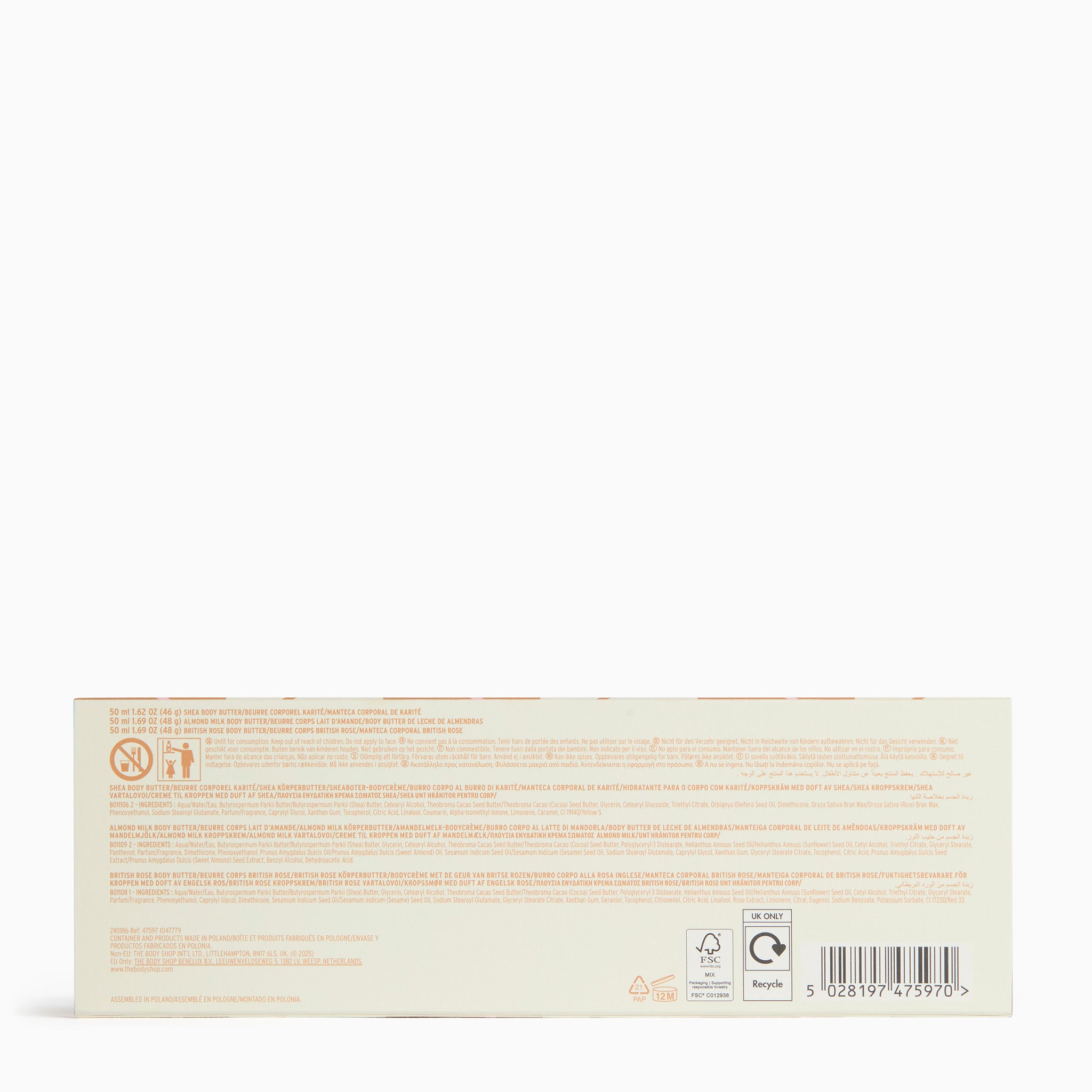 The Body Shop Body Butter Trio Körperbutter 3x50 ml