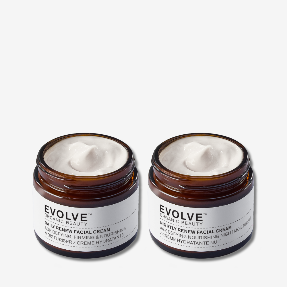 Evolve Organic Beauty Daily to Night Renewal Duo Gesichtscreme Tag Nacht