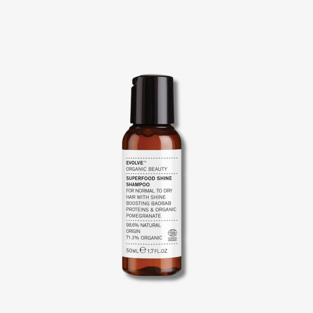Evolve Organic Beauty Superfood Shine Shampoo Reisegröße Glanz