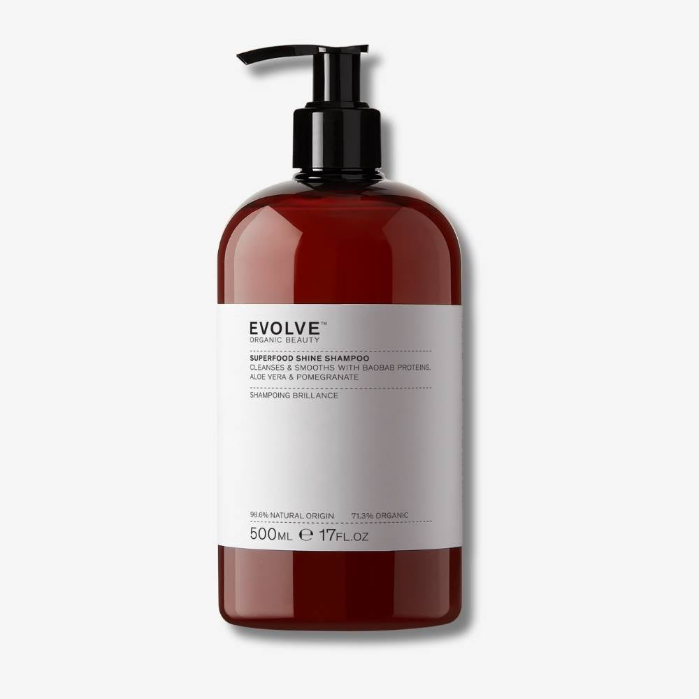 Evolve Superfood Shine Shampoo 500 ml Glanz Pumpe