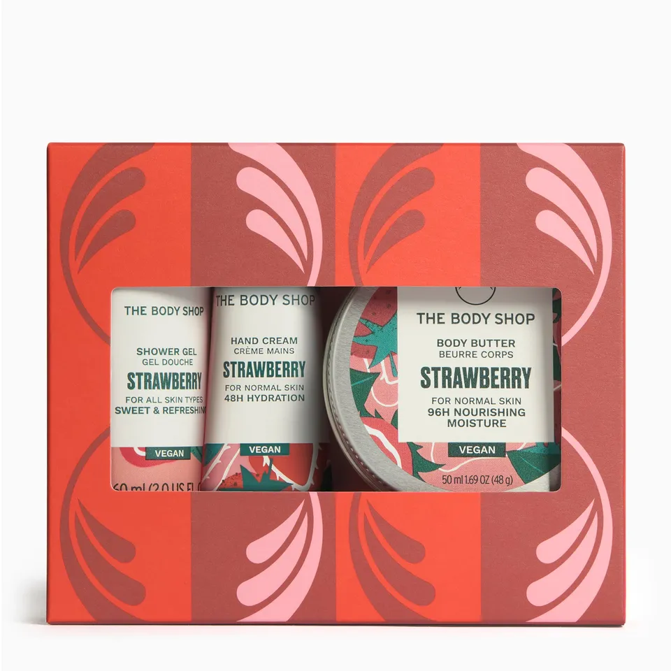 The Body Shop Gift Sets Strawberry Mini Pflegeset Erdbeere 3tlg