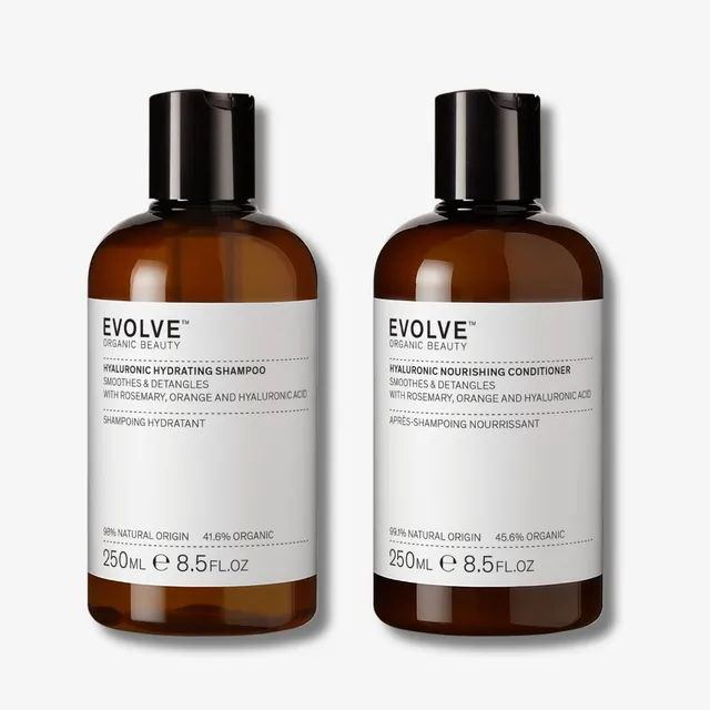 Evolve Organic Hair Hyaluronic Hydration Hair Duo Shampoo Set