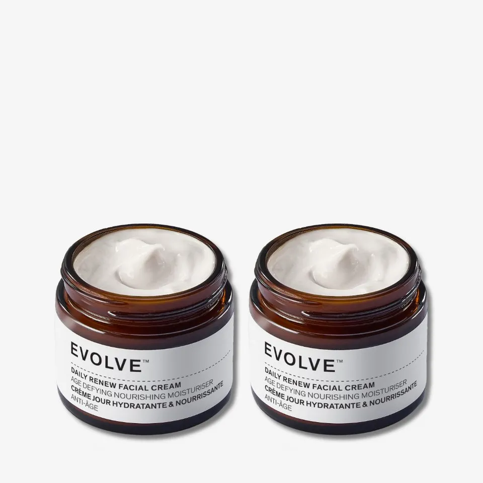 Evolve Daily Renew Facial Cream Gesichtscreme Duo 2x60ml Falten