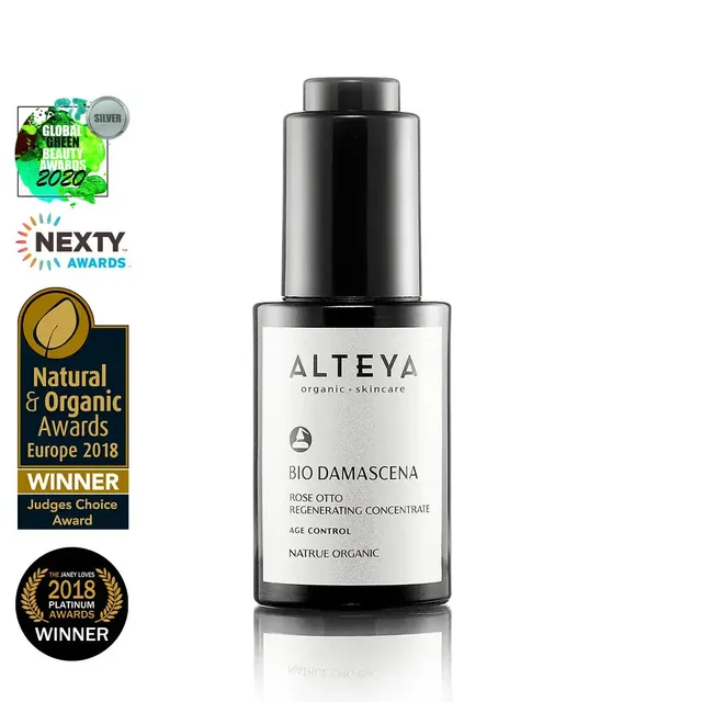 Alteya Bio Damascena Rose Otto Konzentrat Gesichtsserum Anti-Falten