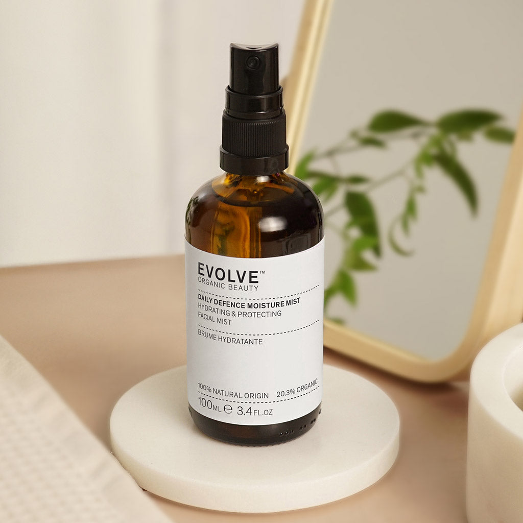 Evolve Daily Defence Moisture Mist Gesichtsspray Full Size mit Pumpe