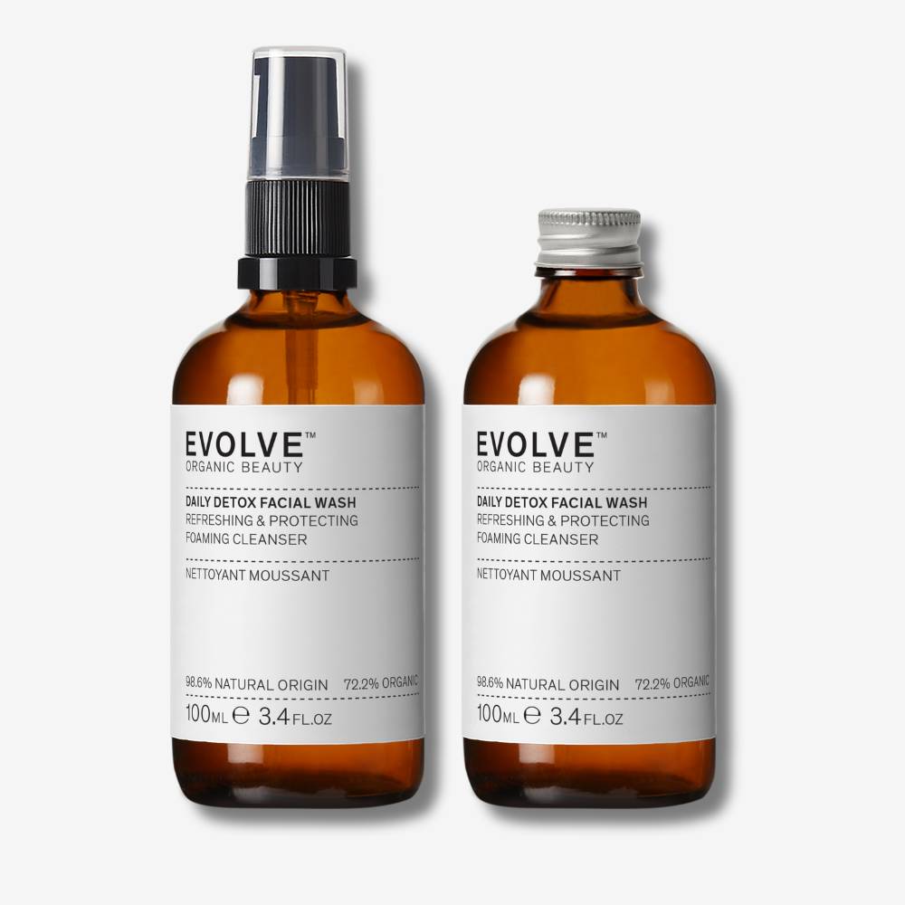 Evolve Daily Detox Facial Wash Gesichtswaschgel Refill Duo Mischhaut