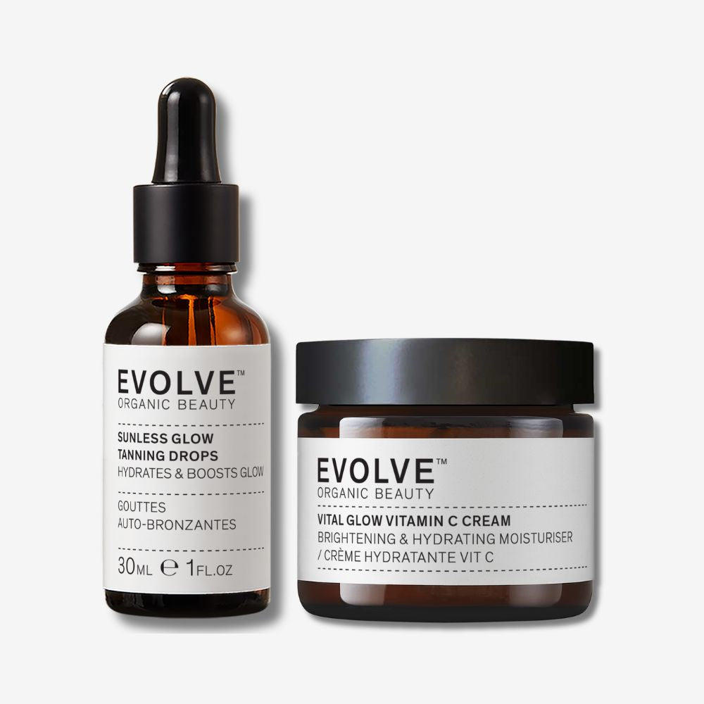 Evolve Organic Beauty Glow Without Sun Duo Selbstbräuner Set