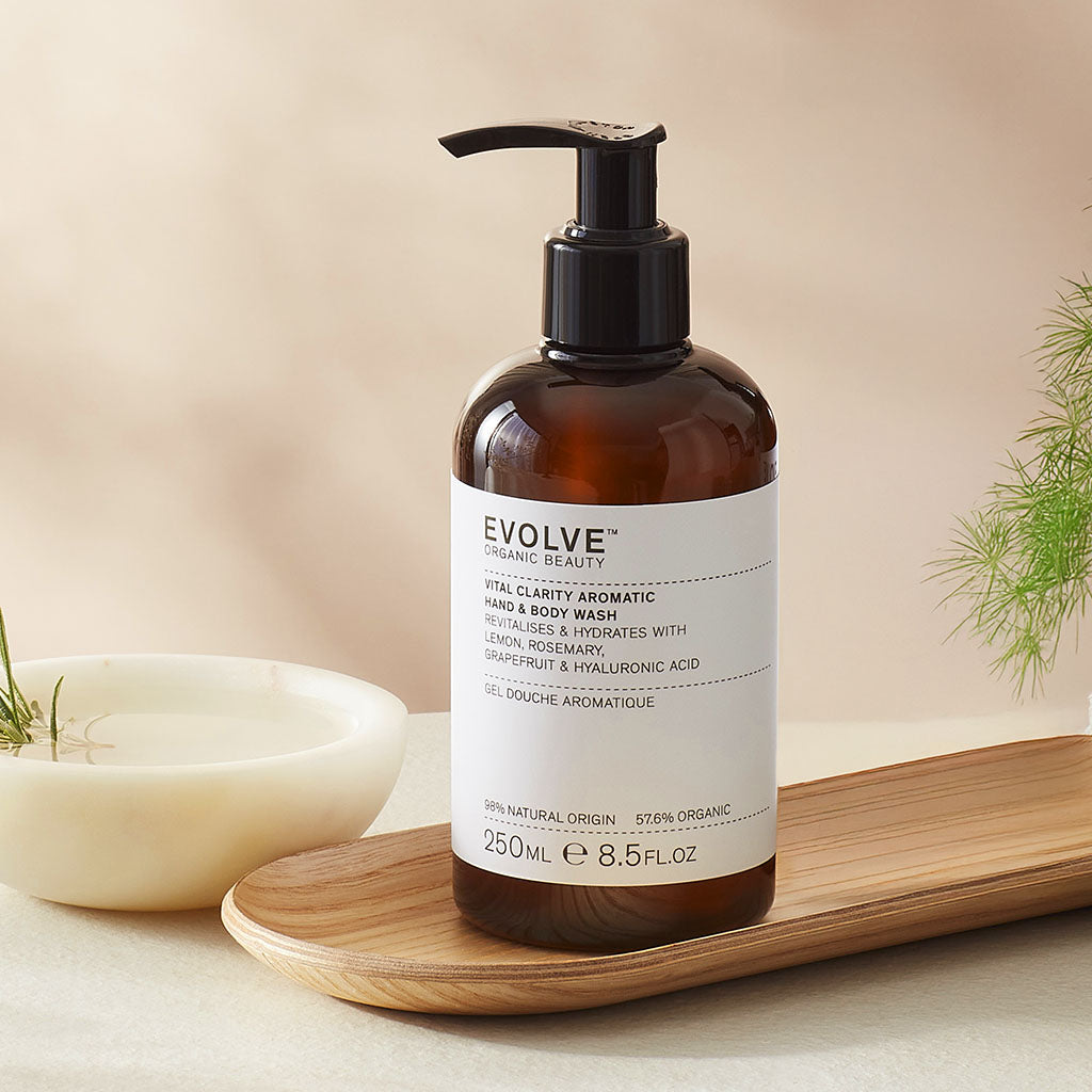 Evolve Organic Beauty Vital Clarity Wash Duschgel Zitrus