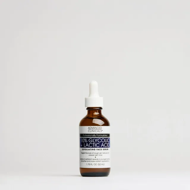 Advanced Clinicals 10% Glycolic Gesichtsserum AHA Peeling
