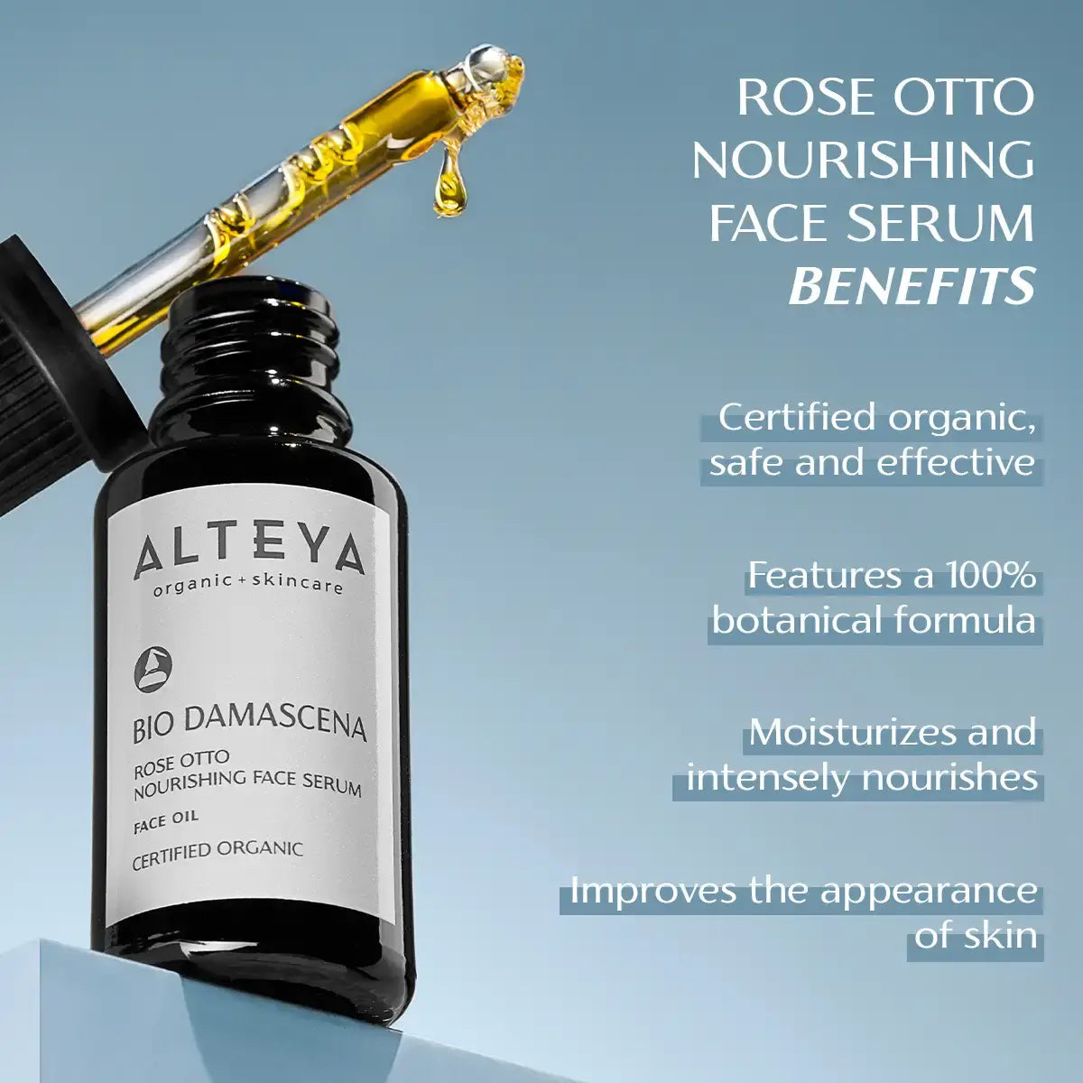Alteya Bio Damascena Rose Otto Nourishing Face Serum Gesichtsserum 20 ml