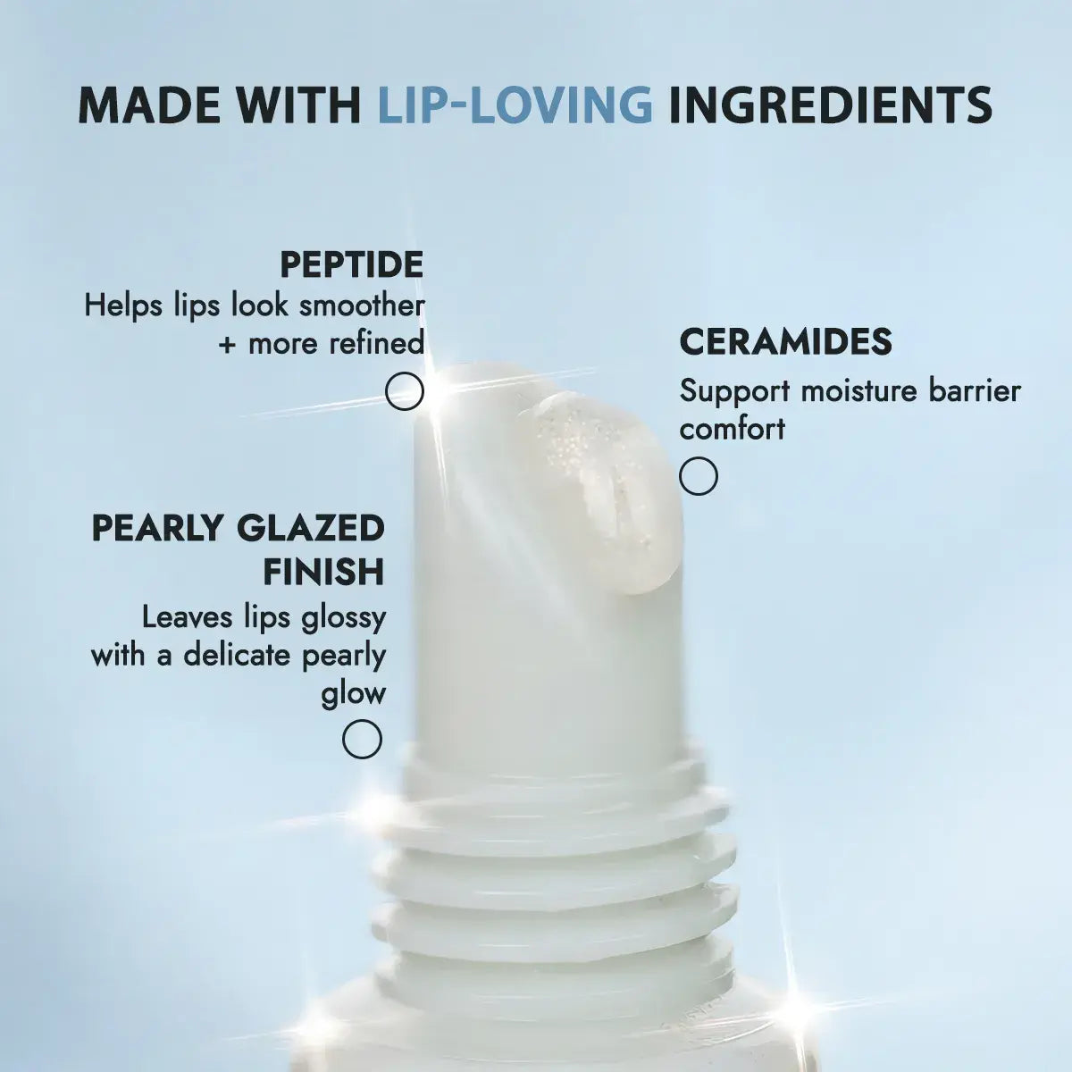 Alteya Organic Lip Care Peptide Lip Shimmer Gloss Frosted 10 ml