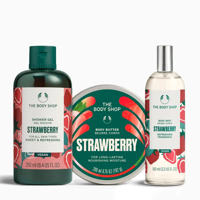 The Body Shop Gift Sets Strawberry Körperpflegeset 3-teilig Erdbeere