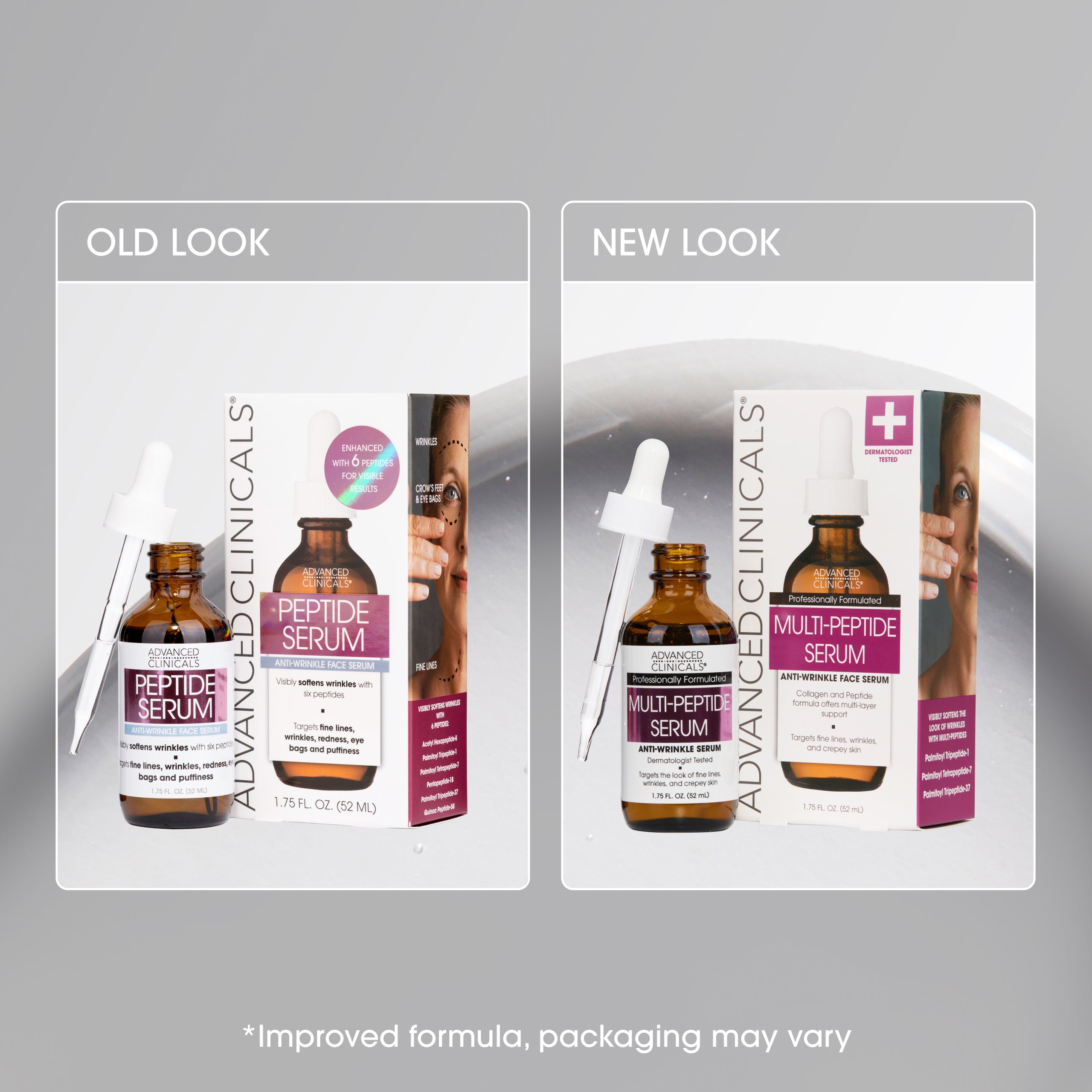 Advanced Clinicals Multi-Peptide Face Serum Peptide Straffung