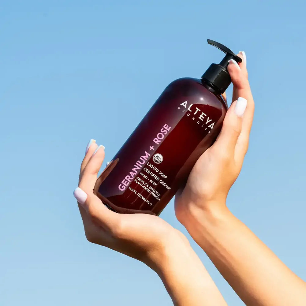 Alteya Organics Liquid Soaps Flüssigseife Geranium Rose 250ml