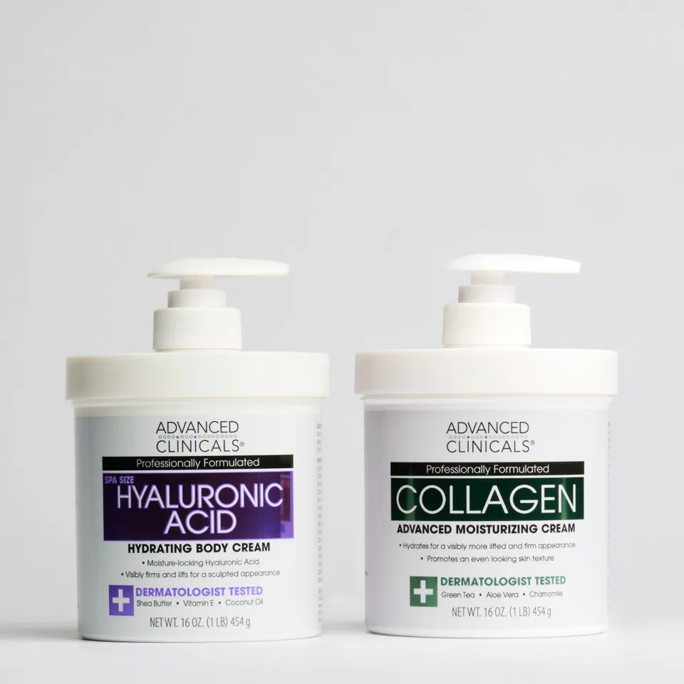 Advanced Clinicals Hyaluronic + Collagen Bundle Körpercreme Set