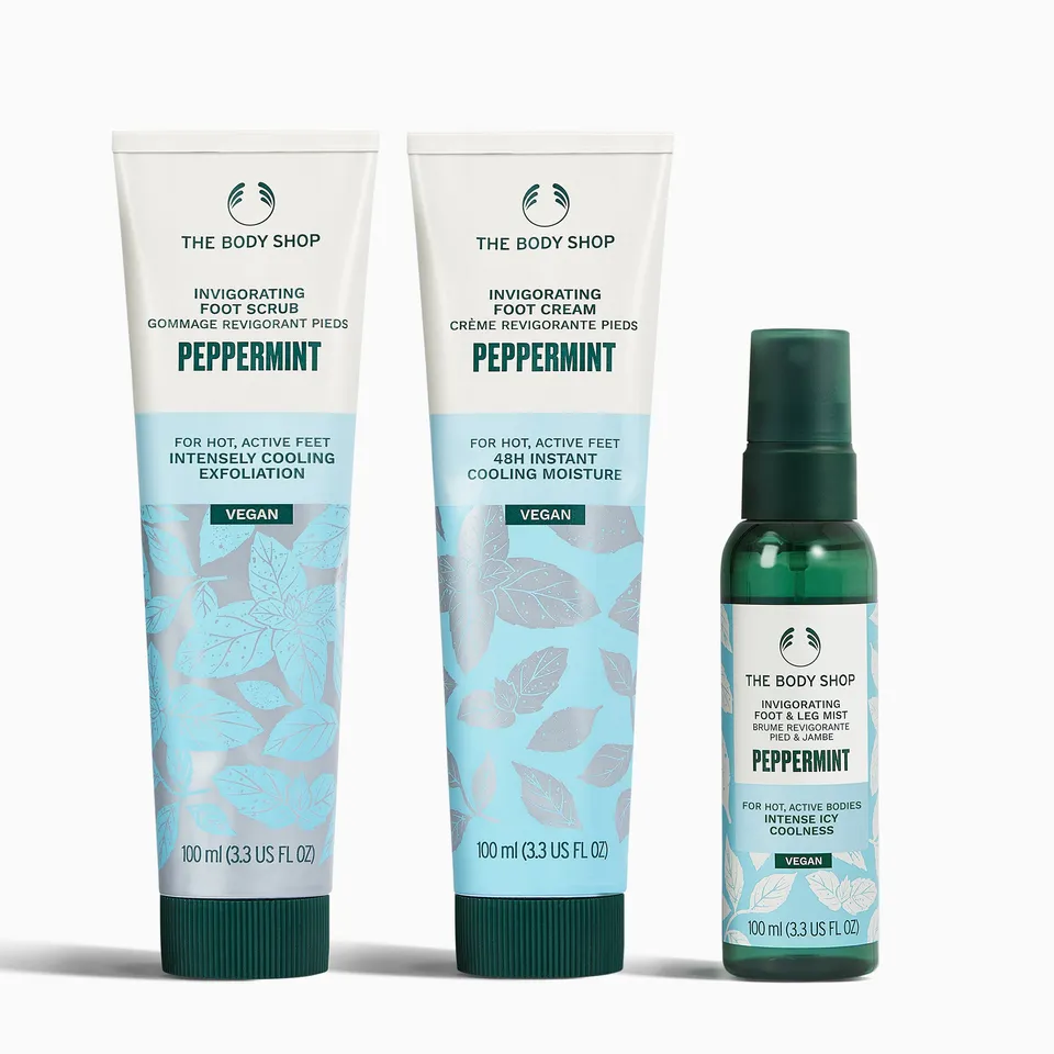 The Body Shop Peppermint Treat Your Feet Edit Fußpflegeset 3x100ml
