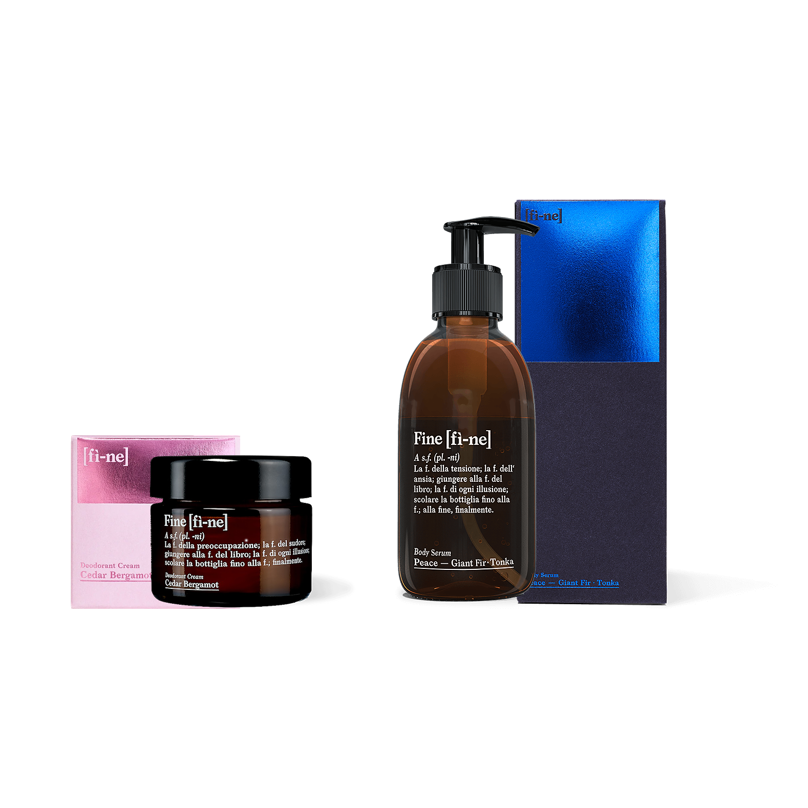 fine Sets Routine Set Deo+Serum Vetiver Geranium Energy