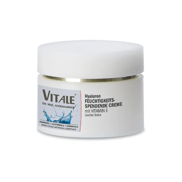 VITALE Hyaluron Creme Vitamin E Feuchtigkeitscreme trockene Haut