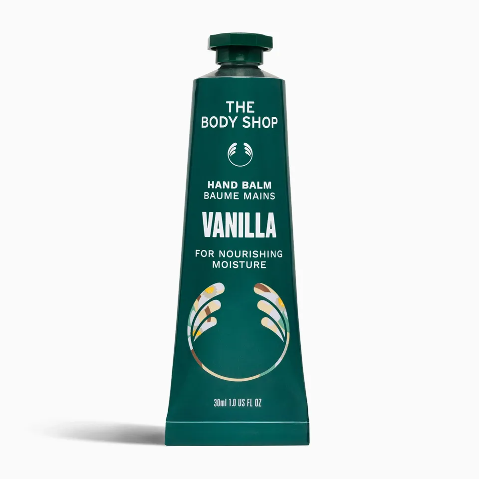 The Body Shop Vanilla Hand Balm 30 ml – nicht fettender Handbalsam mit 48 Stunden Feuchtigkeit
