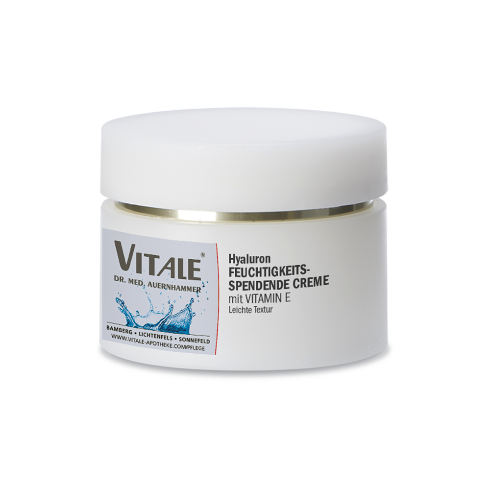 VITALE Hyaluron Creme Vitamin E Feuchtigkeitscreme trockene Haut