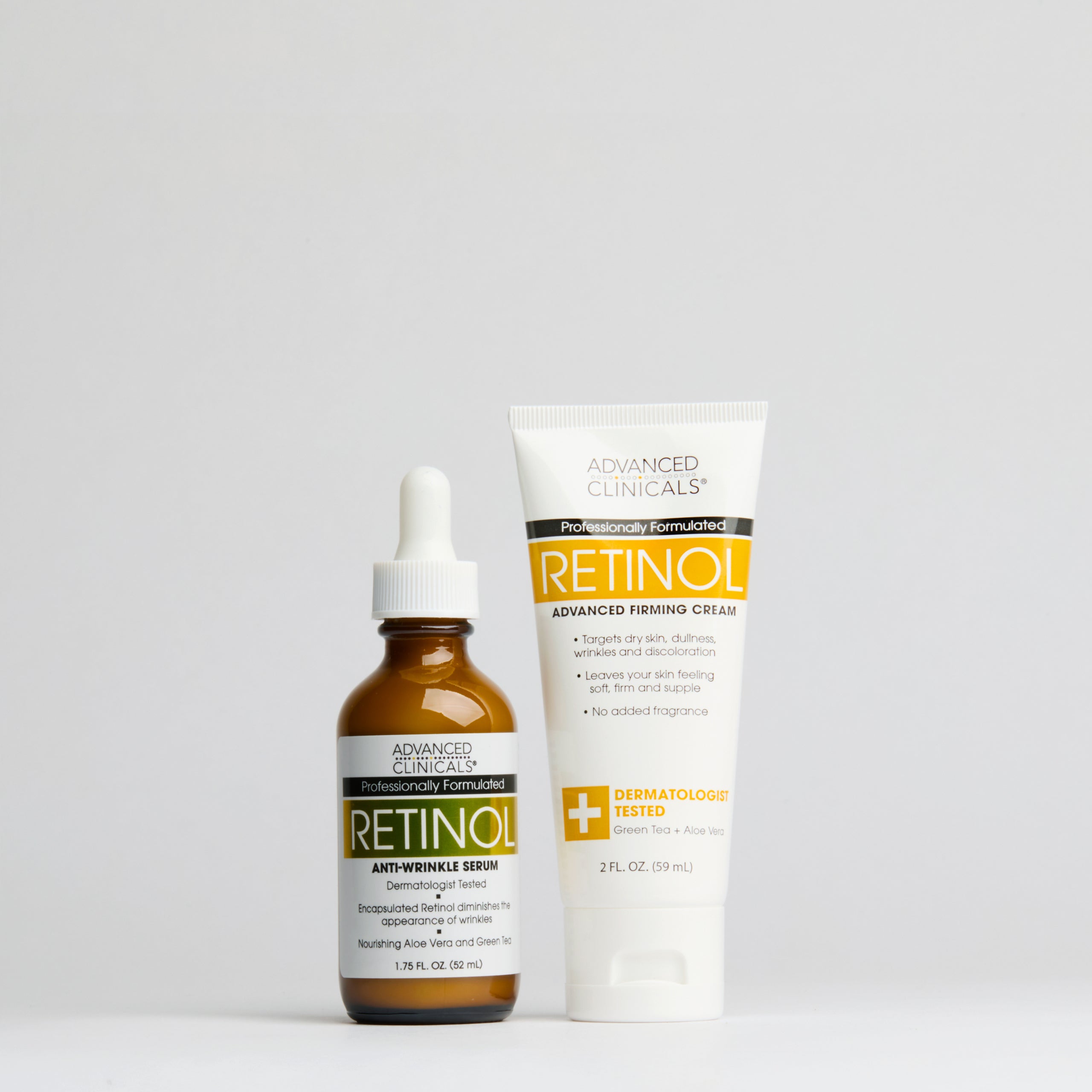 Advanced Clinicals Bundles Retinol Body Cream Serum Set Reiseformat