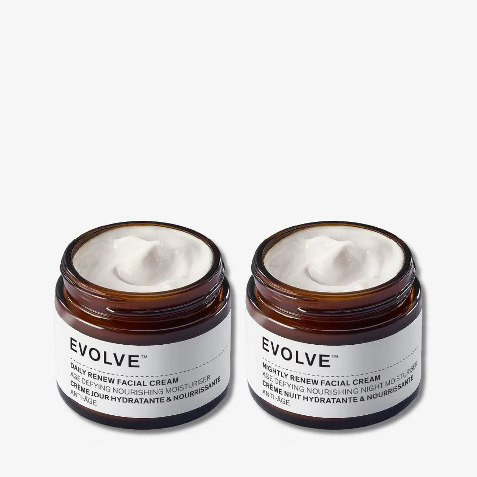Evolve Organic Face Daily to Night Renewal Duo Gesichtscreme Set