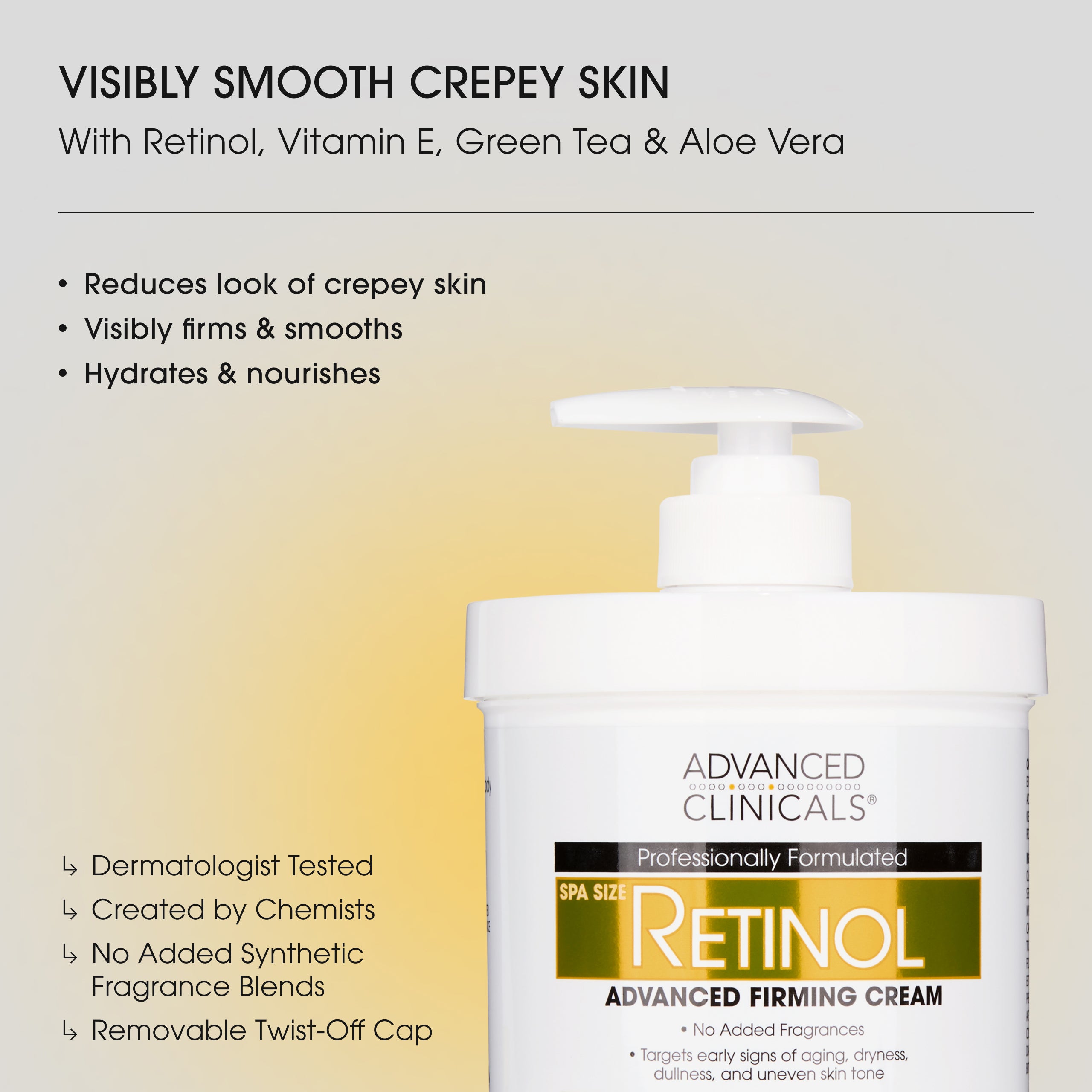 Advanced Clinicals Retinol Body Cream Körpercreme straffend