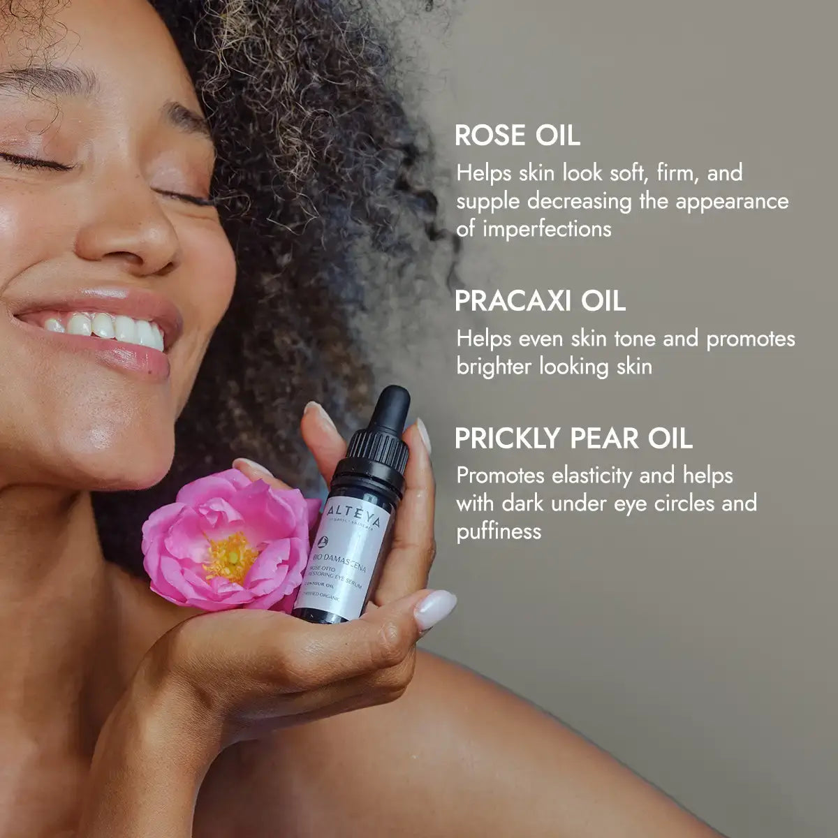 Alteya Bio Damascena Rose Otto Augenserum Bio-Rose für reife Haut