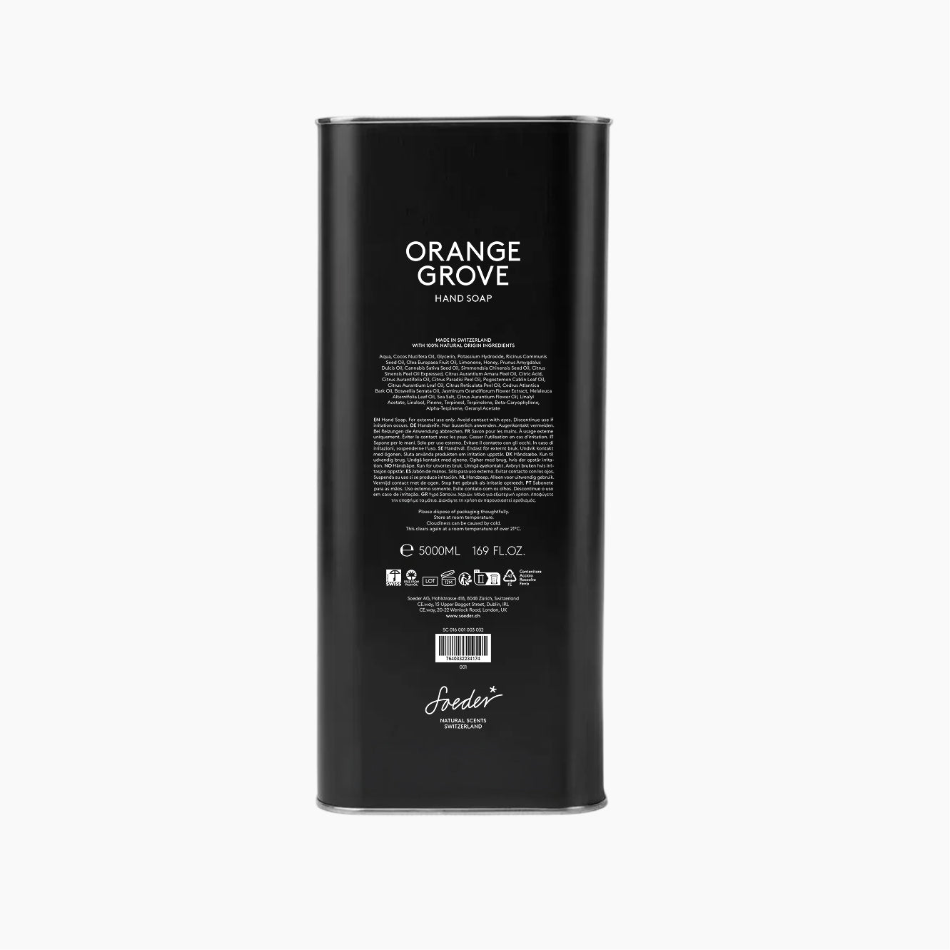 Soeder Orange Grove Handseife 250 ml Bio-Öle