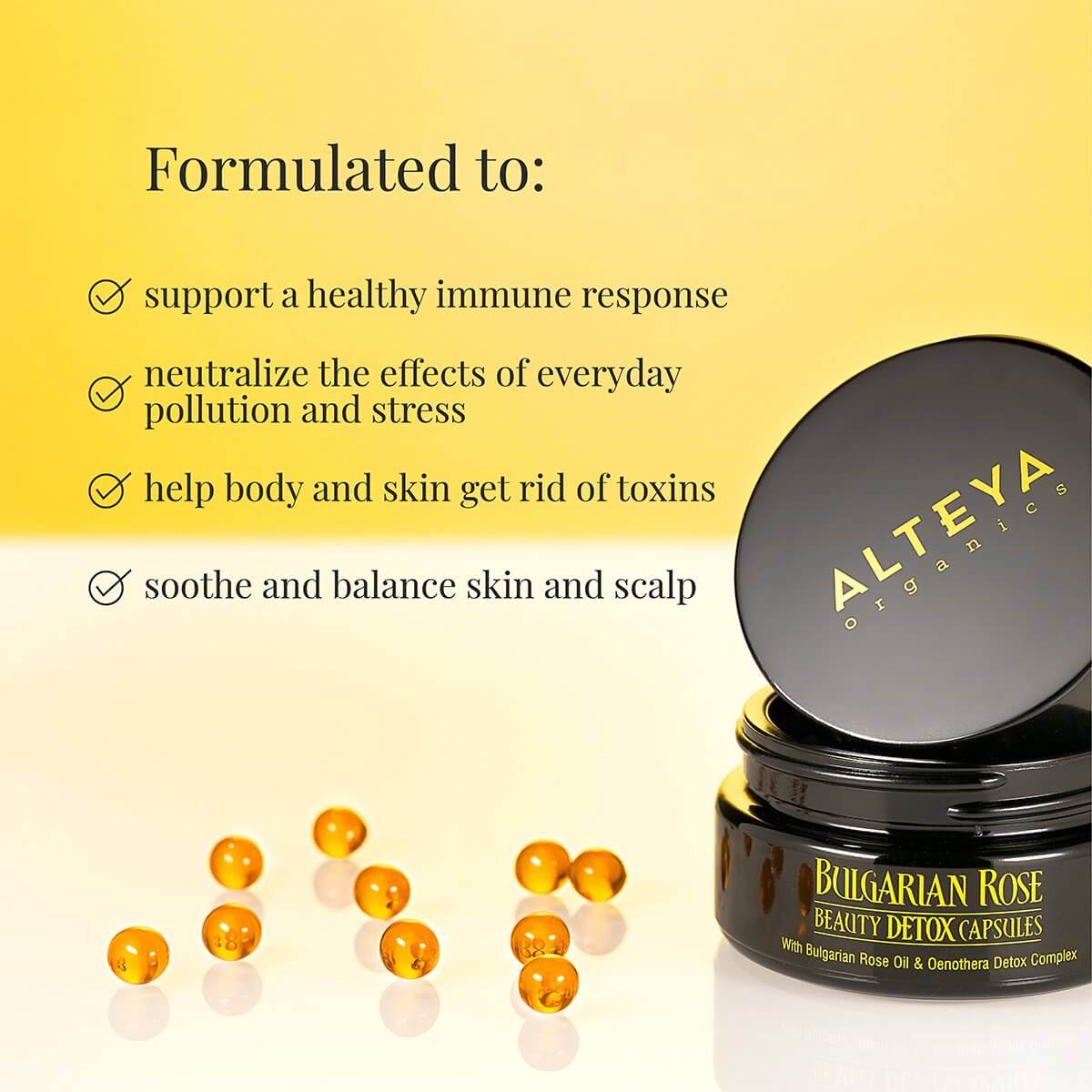 Alteya Organics Rose Beauty Detox Kapseln 60 Stk Bio