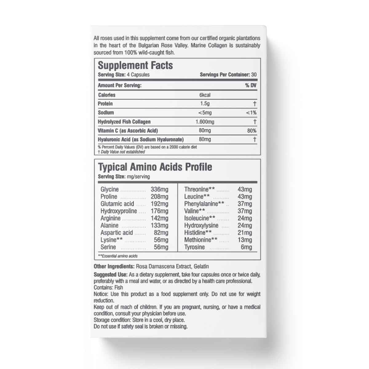Alteya Collagen Peptides Rosenöl Kapseln Haut Haare