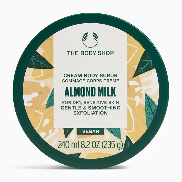 The Body Shop Almond Milk Body Scrub Körperpeeling 240 ml vegan