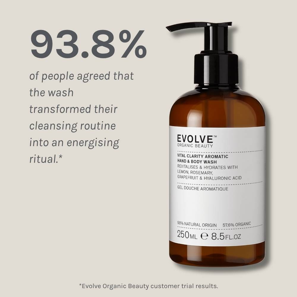Evolve Organic Beauty Vital Clarity Wash Duschgel Zitrus