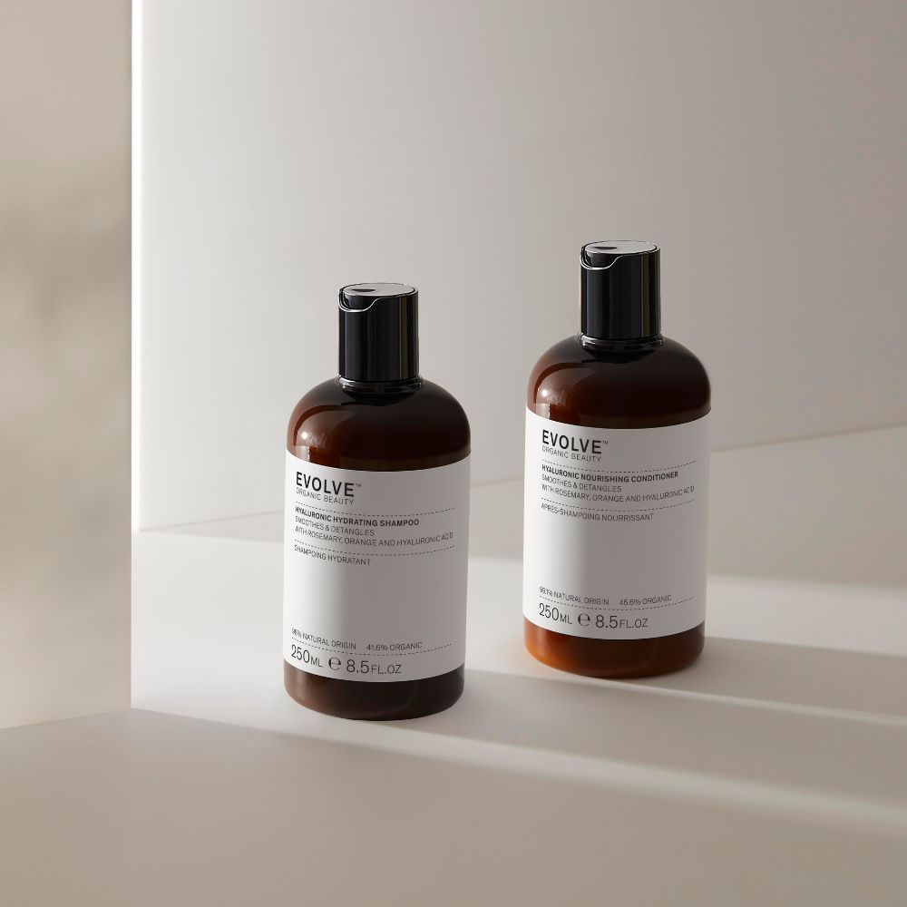 Evolve Organic Hair Hyaluronic Hydration Hair Duo Shampoo Set